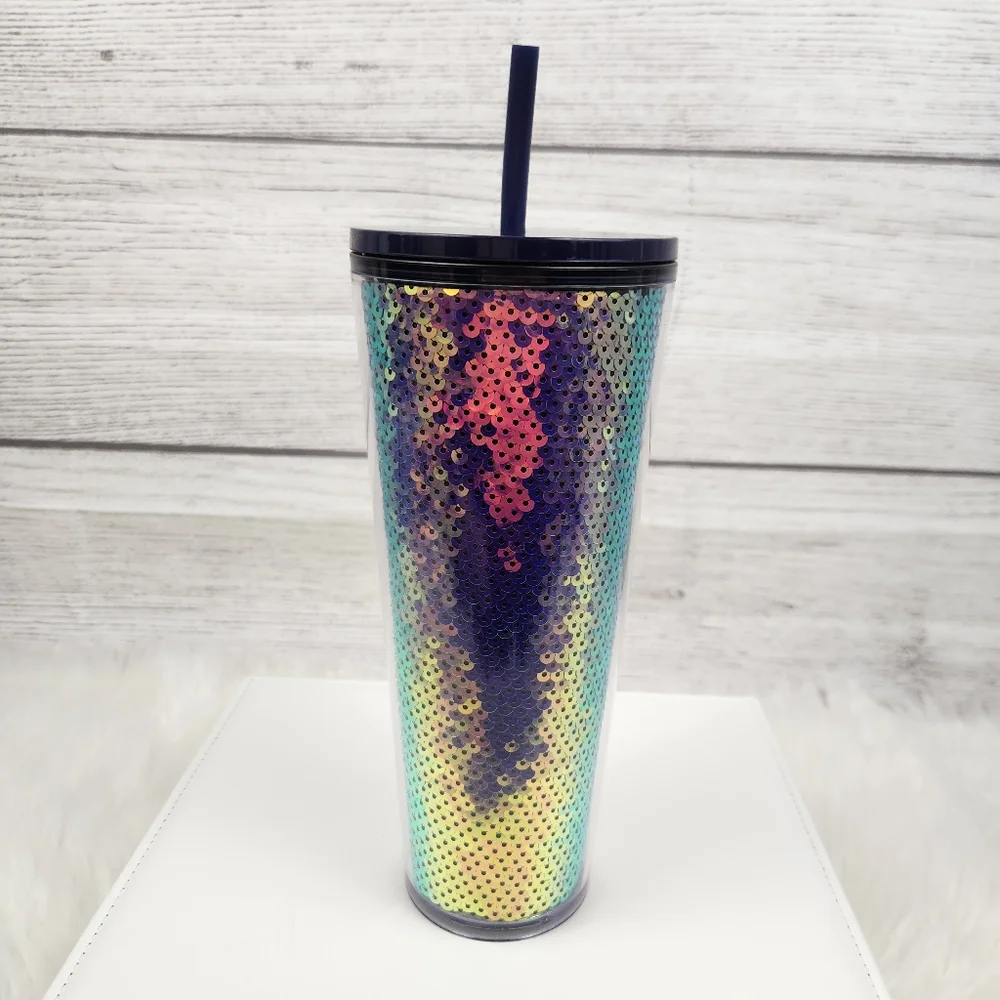 Starbucks Holiday 2020 Purple Sequin Color Shift Tumbler